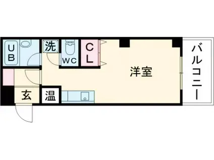 エクセレント・コタニ(ワンルーム/2階)の間取り写真