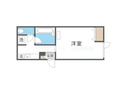 フォンテーヌ曽根(1K/3階)の間取り写真