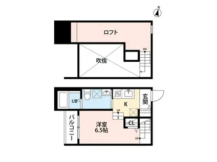 VIVRE 松香台(ワンルーム/2階)の間取り写真