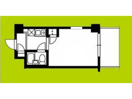 デリード塚本(1K/1階)の間取り写真