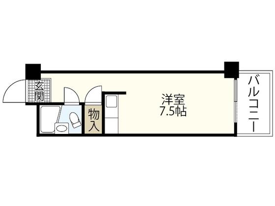 第3木下マンション(ワンルーム/4階)の間取り写真