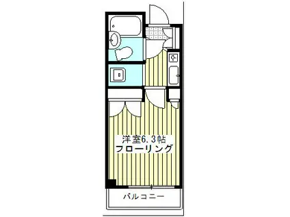 青和ビル(1K/5階)の間取り写真