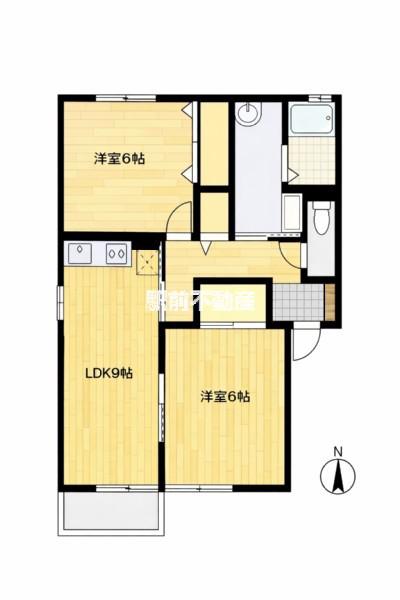 ユメックス FOR YOU(2LDK/2階)の間取り写真