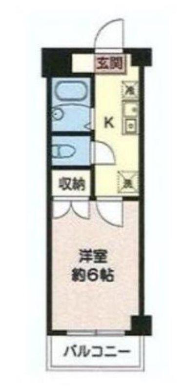 ハイムレグルス(1K/2階)の間取り写真