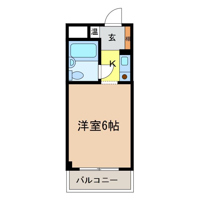 ジョイフルKIKUSUI(1K/3階)の間取り写真