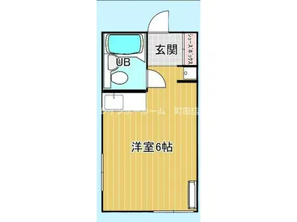 スカイビル(ワンルーム/3階)の間取り写真