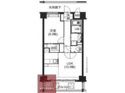 ELEMENTARY PLACE(1LDK/5階)の間取り写真