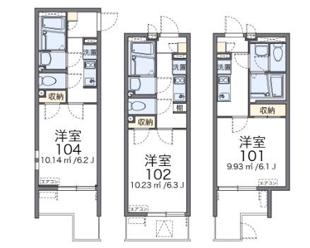 KIYOMI(1K/4階)の間取り写真