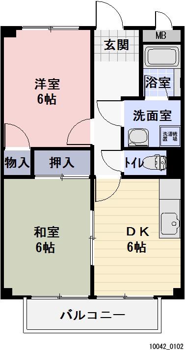 SURPLUSTWOICHIKAWAA(2DK/1階)の間取り写真