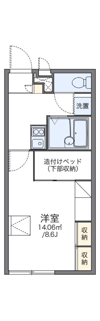 レオパレスKIMURA(1K/2階)の間取り写真