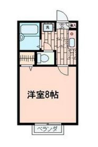 セレ・高萩(1K/1階)の間取り写真