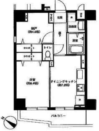 コート・フェリシア(1SDK/10階)の間取り写真