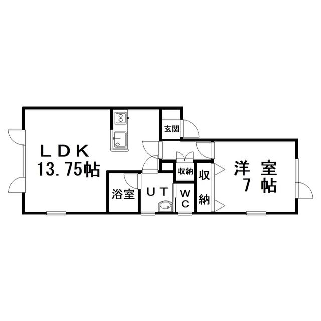 ハイムプライズ(1LDK/2階)の間取り写真