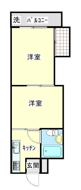 アークマンション(2K/3階)の間取り写真