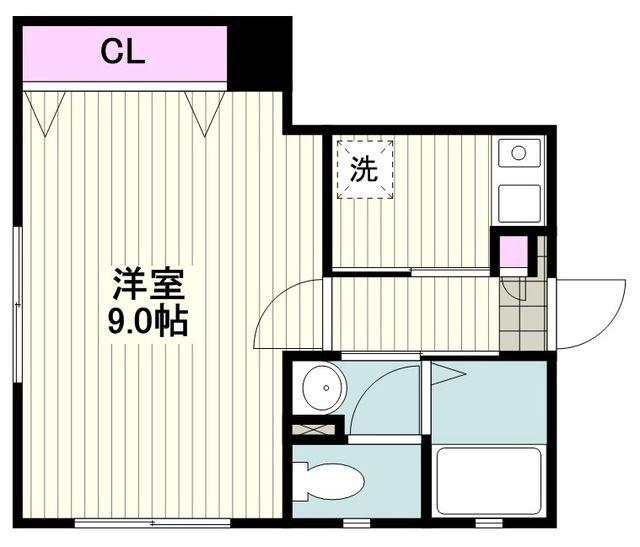 APAISER(1K/1階)の間取り写真