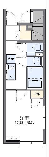 レオネクストドゥ ファルコン(1K/1階)の間取り写真