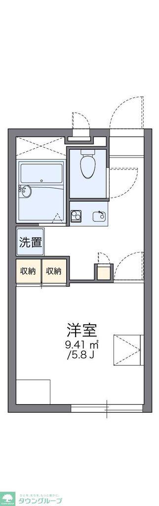 レオパレスワーフ(1K/3階)の間取り写真