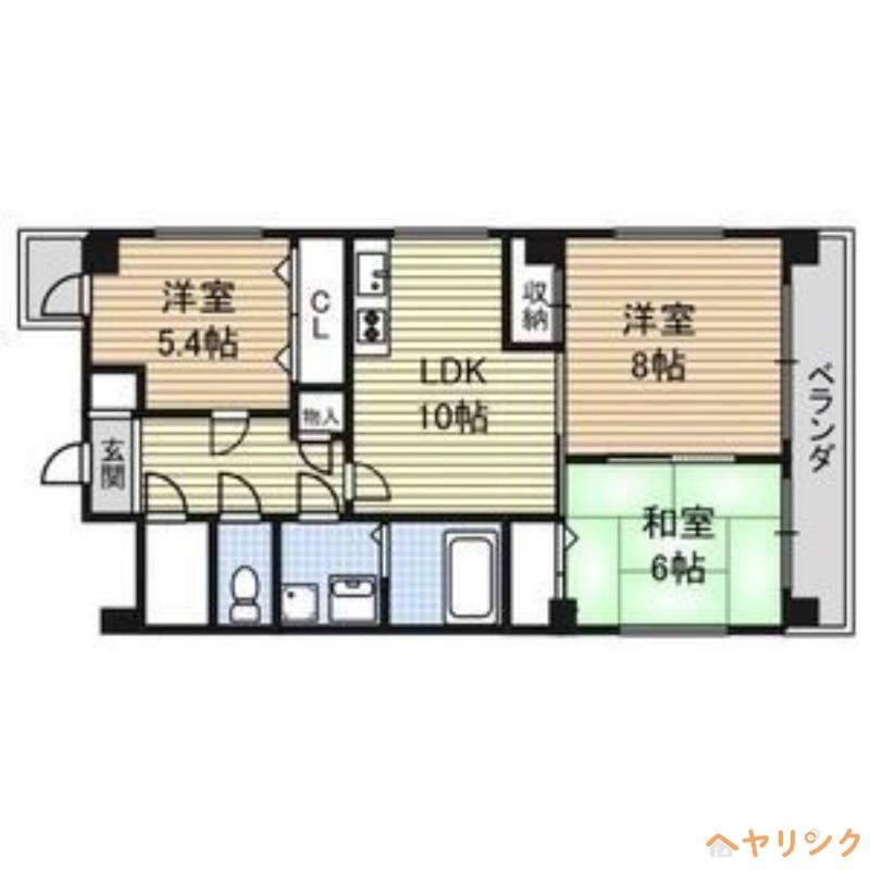 メゾン東大曽根(3LDK/5階)の間取り写真
