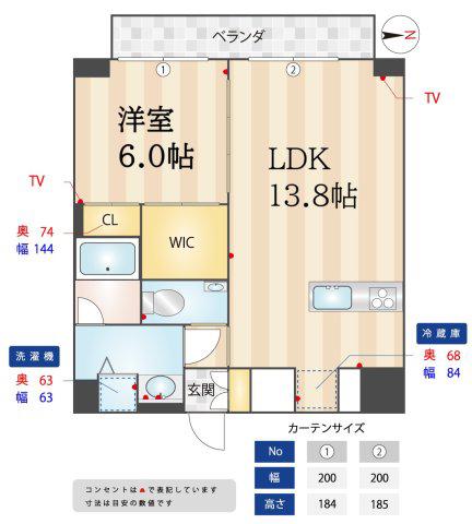 EN NAKAZAKI(1LDK/3階)の間取り写真
