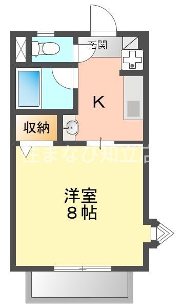 サープラスコスモ(1K/2階)の間取り写真