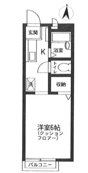 アドレイション(1K/1階)の間取り写真