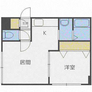 エクセレント壱番館(1LDK/4階)の間取り写真