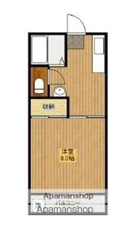 ヴィラ88(1DK/1階)の間取り写真