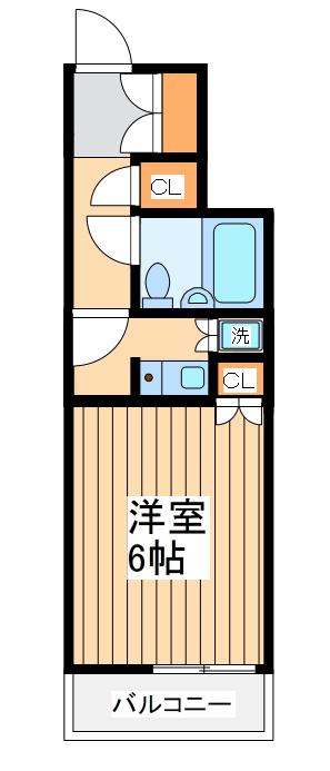 ホーユウパレス宮前(1K/4階)の間取り写真