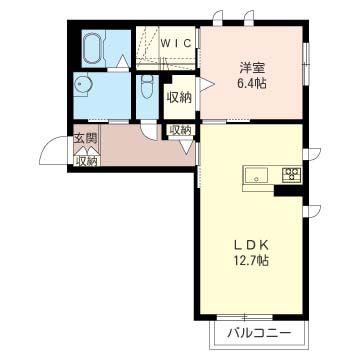 VIEW RESIDENCE(1LDK/1階)の間取り写真