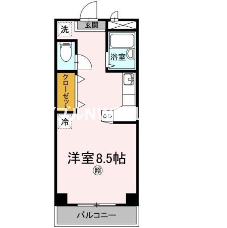 アトリエ(ワンルーム/2階)の間取り写真