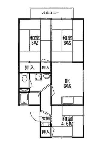 セジュール東浄(3DK/2階)の間取り写真