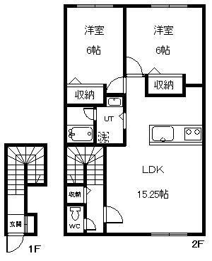  MY ROOM(2LDK/2階)の間取り写真