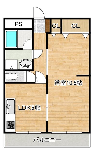 プラザN88(1LDK/3階)の間取り写真
