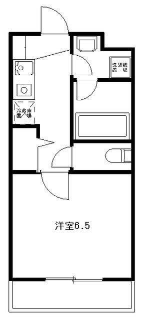日章ハイム(1K/1階)の間取り写真