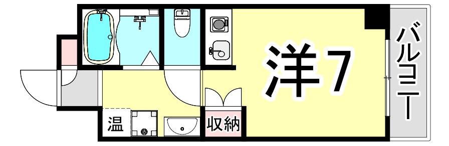 レジーナ西宮北口(1K/1階)の間取り写真