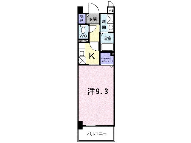 フレアルーチェ(1K/5階)の間取り写真