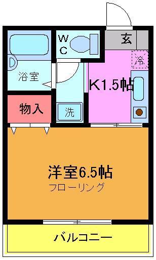 メゾン ド ソフィア(1K/2階)の間取り写真