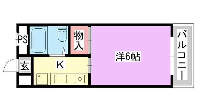 雅ビル(1K/3階)の間取り写真