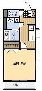 第5高江柄マンション(1K/4階)の間取り写真