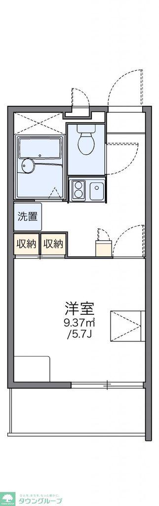 レオパレスTAKAKURA(1K/3階)の間取り写真