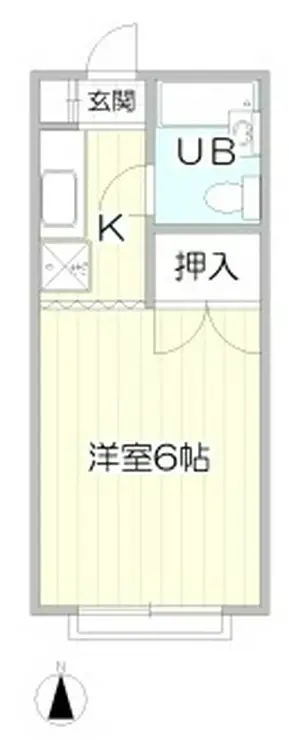 コーポ大沢 2階階 間取り
