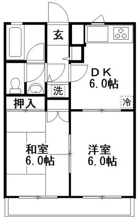 グリーンパレス 1階階 間取り