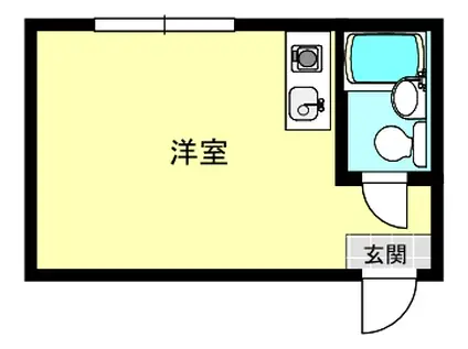 杉本スカイハイツ(ワンルーム/2階)の間取り写真