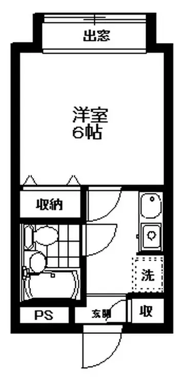 桜新町ハイツ 4階階 間取り