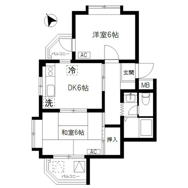 シャンテ代々木上原 2階階 間取り