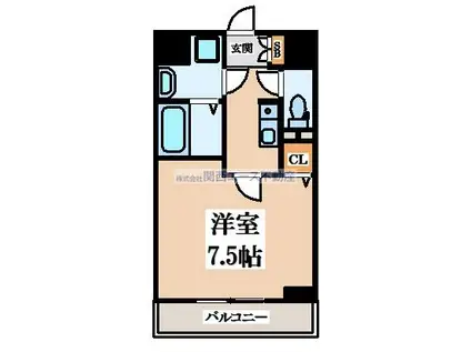 プラディオ徳庵セレニテ(1K/5階)の間取り写真