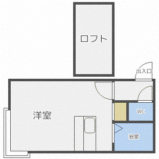 ティアラ文京台クラブハウス(ワンルーム/3階)の間取り写真