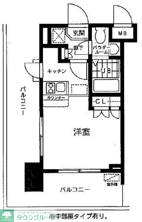レジディア大森東 7階階 間取り