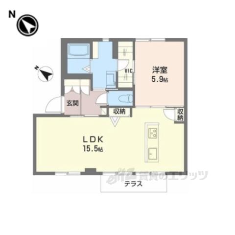 アメニティ21 A(1LDK/2階)の間取り写真