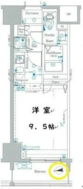 グランシアタワー亀戸 7階階 間取り